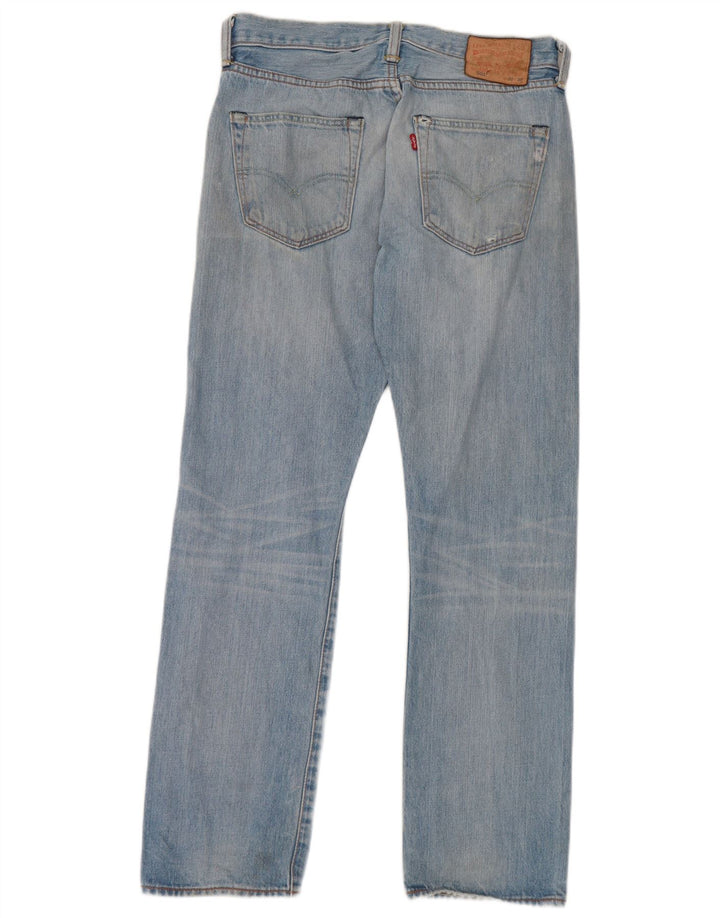 Męskie jeansy Levi's 501 Straight W30 L30 Niebieskie bawełniane