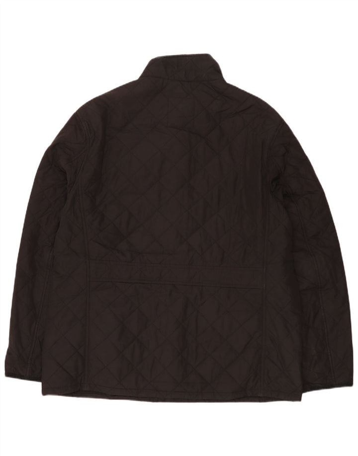 Marks & Spencer Męska pikowana kurtka UK 42 XL, czarna, poliester
