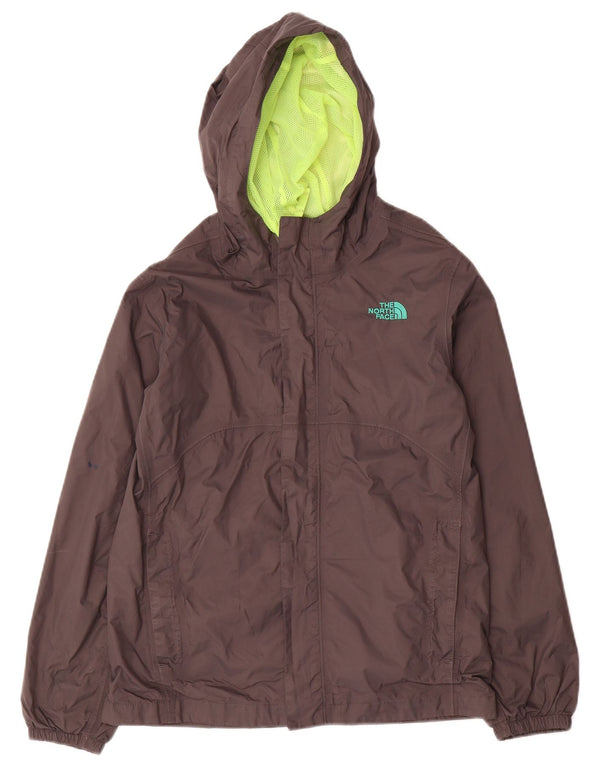 Chłopięca kurtka przeciwdeszczowa z kapturem THE NORTH FACE na 14-15 lat, duża, czarna, nylonowa
