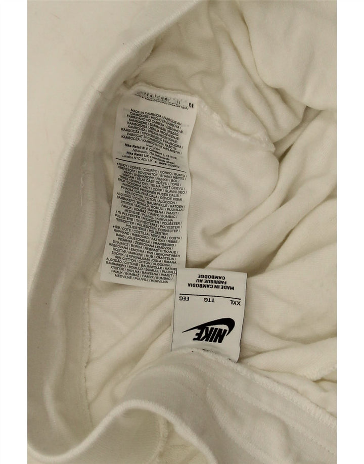 Męskie spodnie dresowe Nike Joggers 2XL Biała bawełna