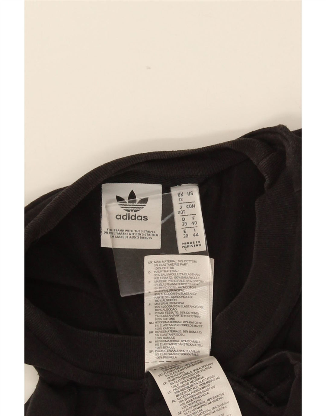 Damska kamizelka graficzna Adidas Top UK 12 Średnia czarna bawełna