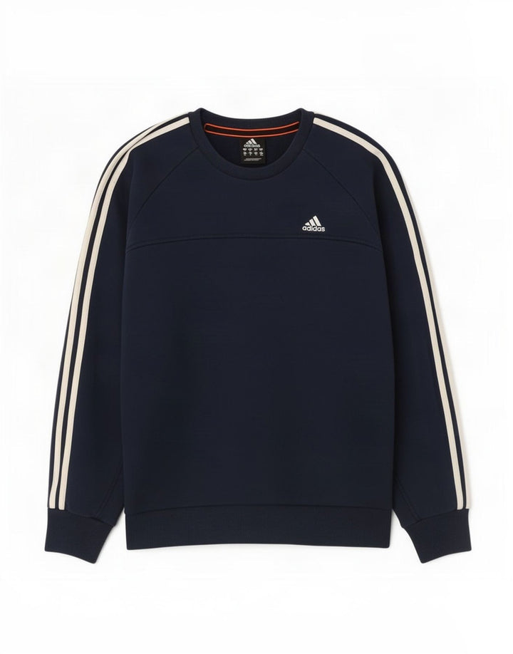 Adidas Męska Bluza Sweter Średni Granatowy Bawełna