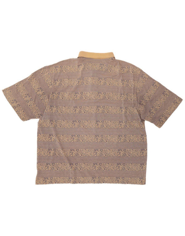 Męska koszulka polo z krótkim rękawem Ellesse o regularnym kroju IT 54 XL w szare paski