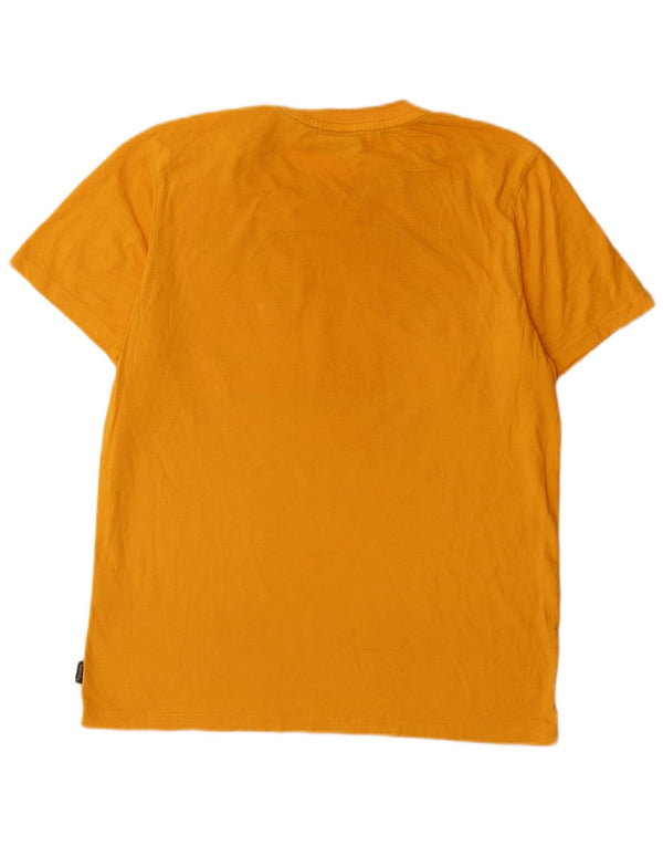 Męski T-shirt Superdry z grafiką, XL, żółty, bawełniany