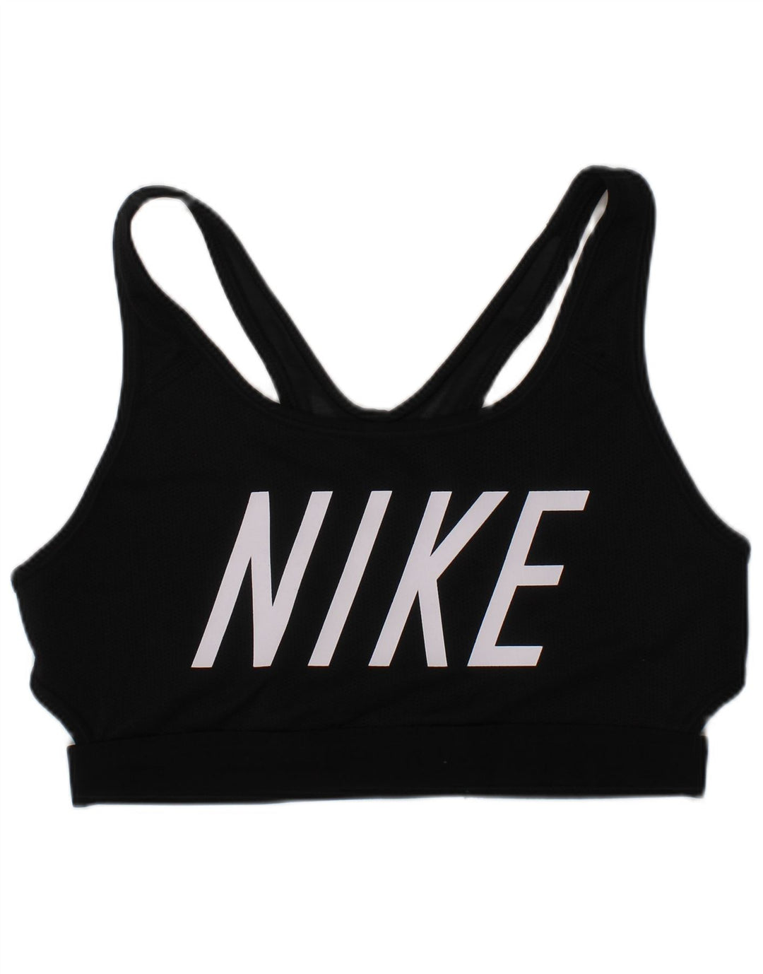NIKE Womens Dri Fit Sport Bra Graphic Vest Top Medium Black