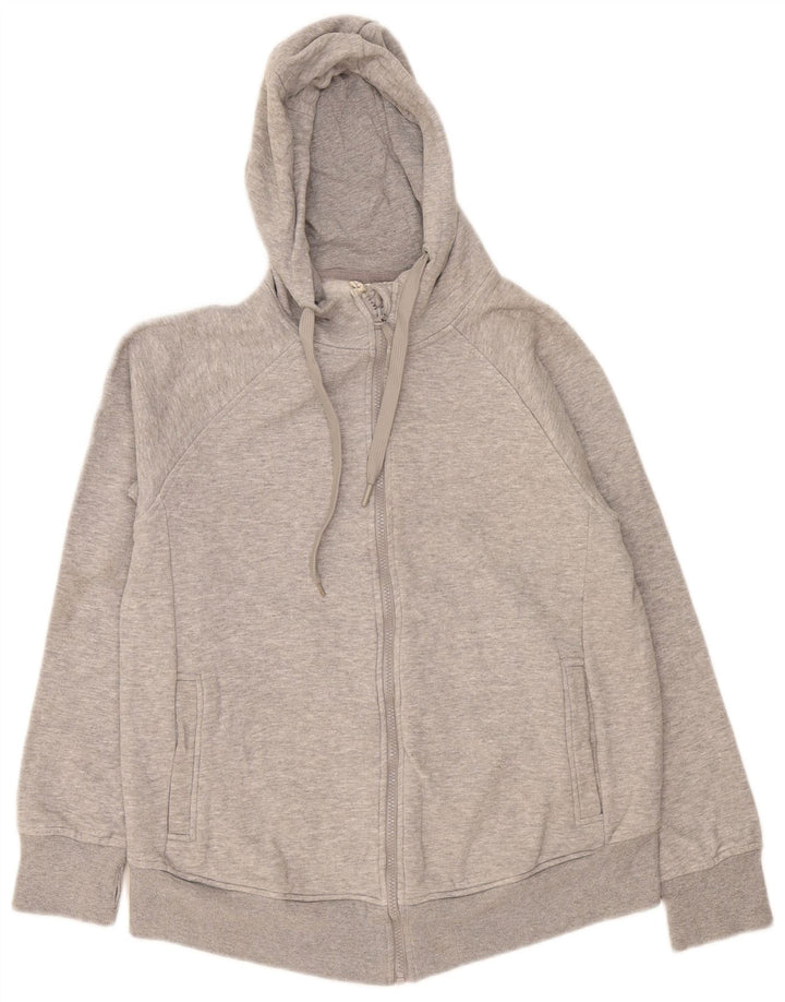 Damska bluza z kapturem i zamkiem Mountain Warehouse UK 12, średnioszara, nakrapiana