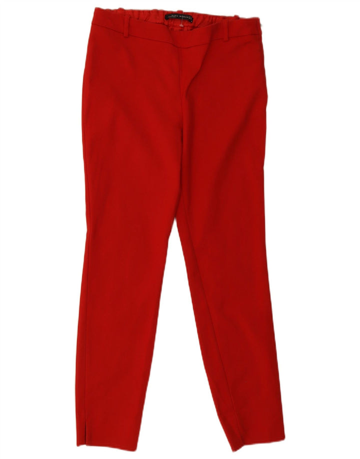 Spodnie damskie Zara Slim Casual, małe, W26 L26, czerwone