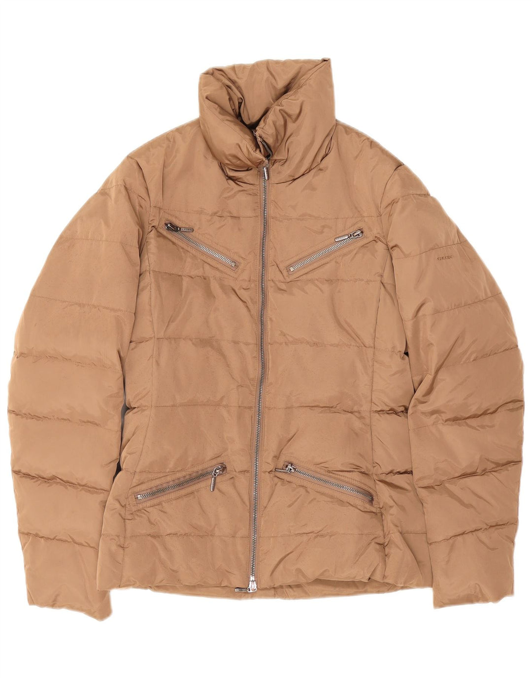 Damska kurtka Geox Respira Oversize UK 8 Small Beżowy poliester