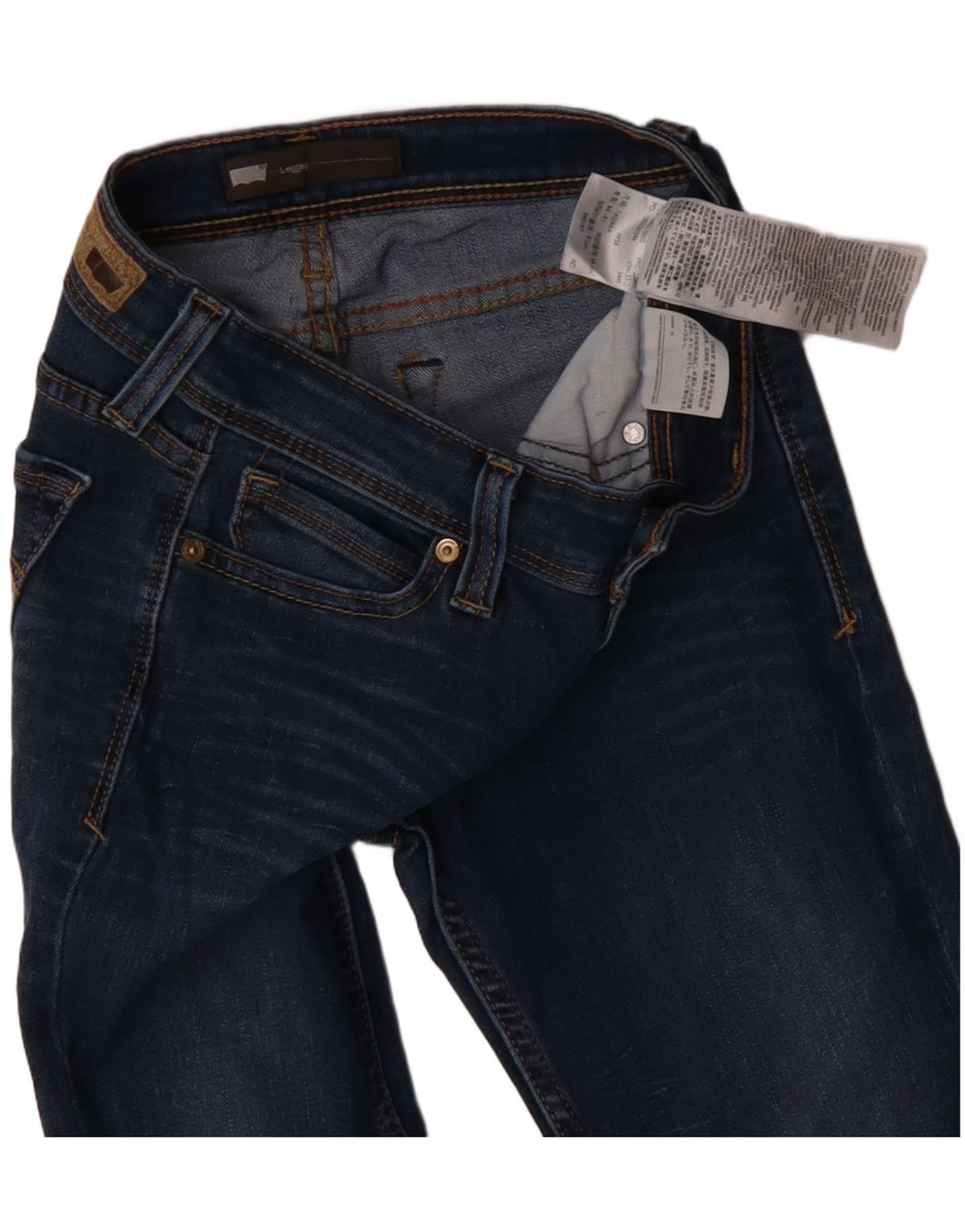 Damskie legginsy Levi's Bootcut W26 L29 Niebieska bawełna