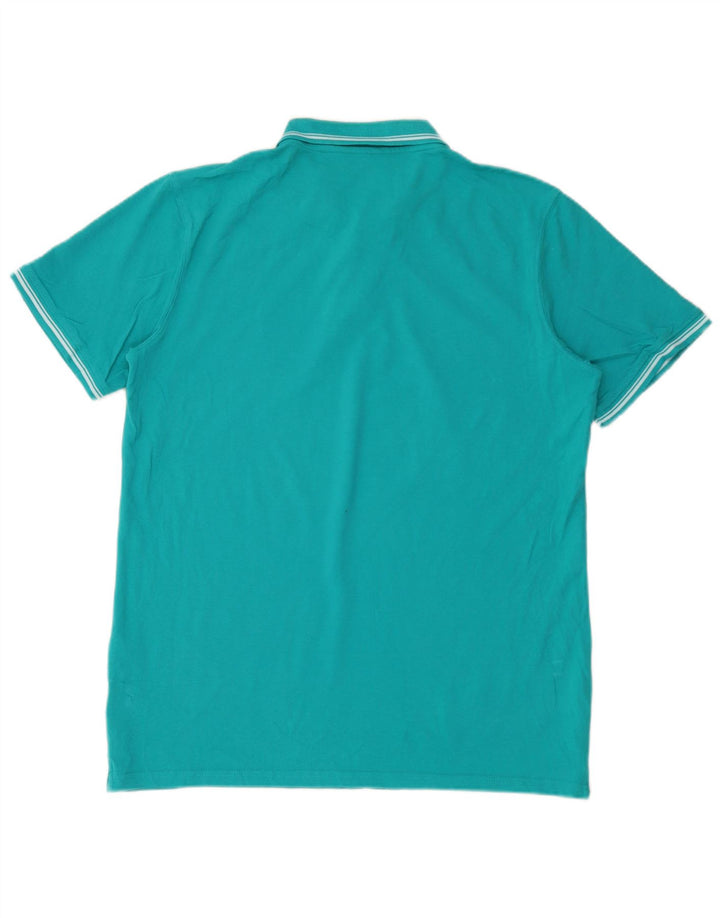 Męska koszulka polo Carrera 2XL, turkusowa bawełna