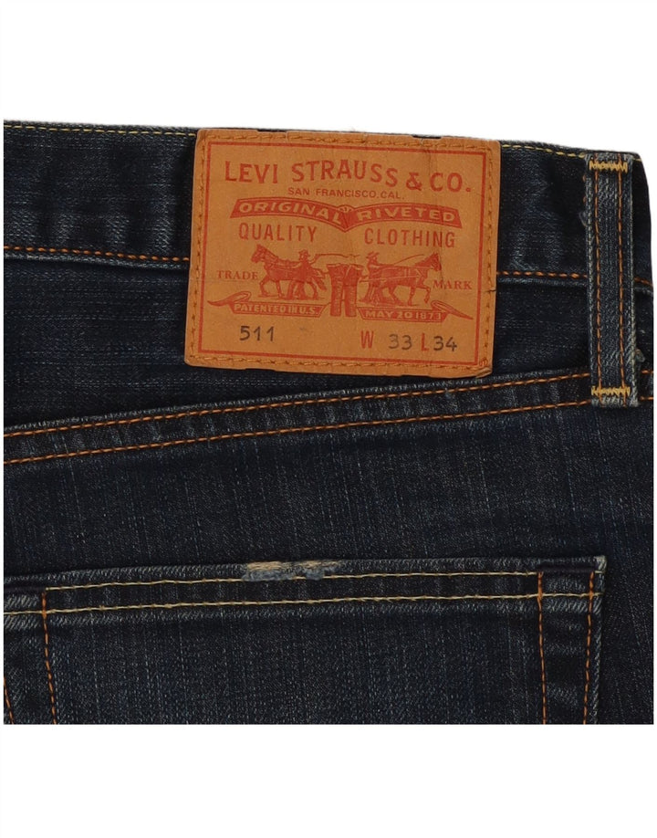 Męskie jeansy LEVI'S 511 Slim W33 L28 Niebieskie