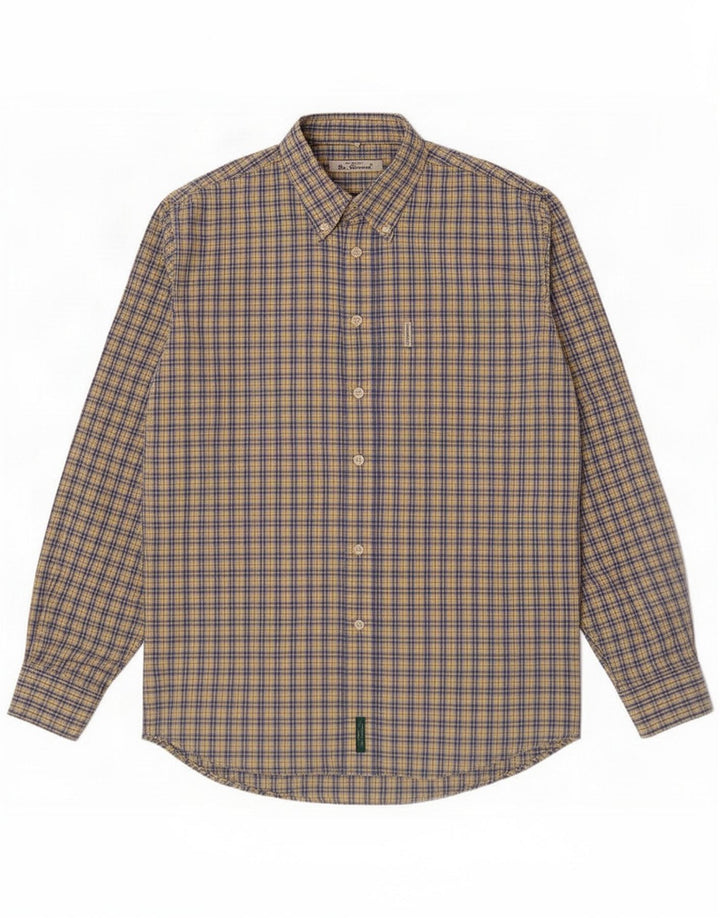 Ben Sherman Koszula męska, duża, niebieska, bawełniana w kratkę