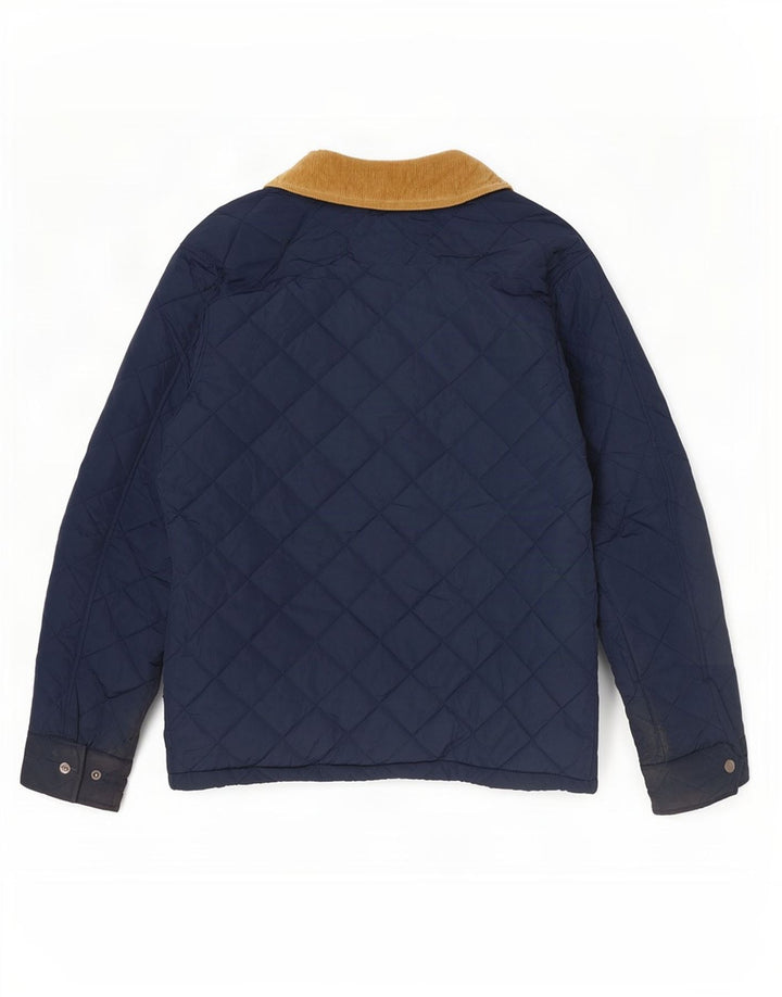 Crew Clothing Męska pikowana kurtka UK 36, mała, granatowa, poliestrowa