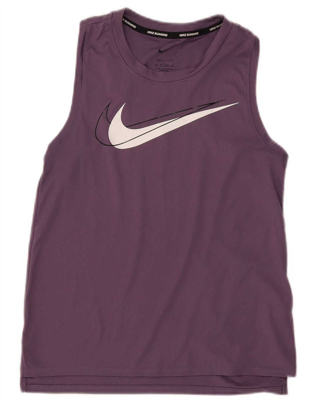 Damska kamizelka NIKE Dri Fit Graphic Top UK 6 XS Fioletowy poliester