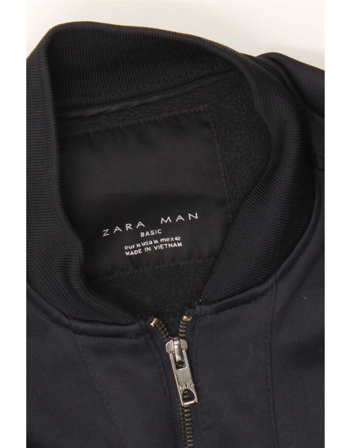 Męska kurtka bomberka Zara UK 42 XL granatowa