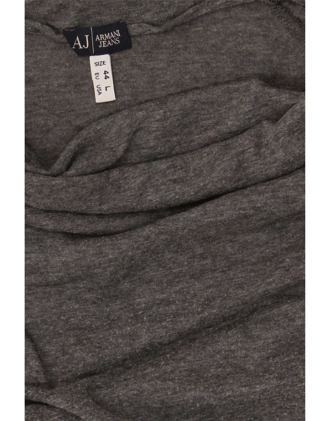 Top damski Armani Jeans z długim rękawem, EU 44 XL, szara bawełna