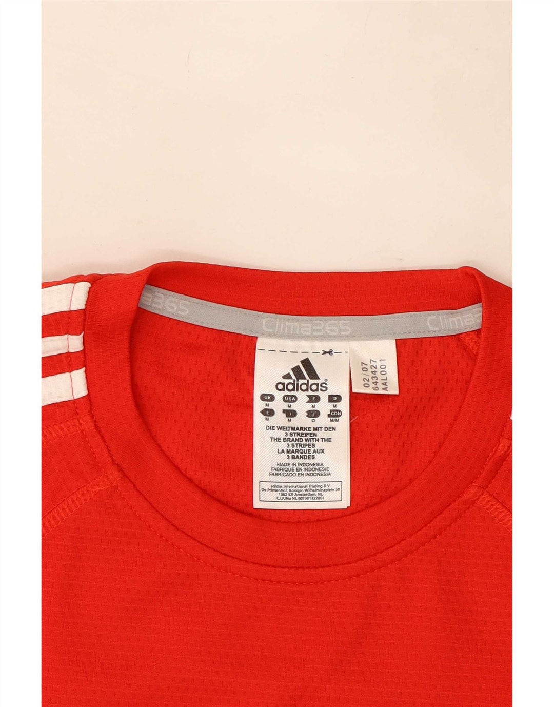 Męska koszulka Adidas Kruger z grafiką Top, średni czerwony poliester