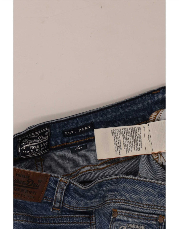 Damskie spodnie dżinsowe Superdry W26 Małe, niebieskie, bawełniane