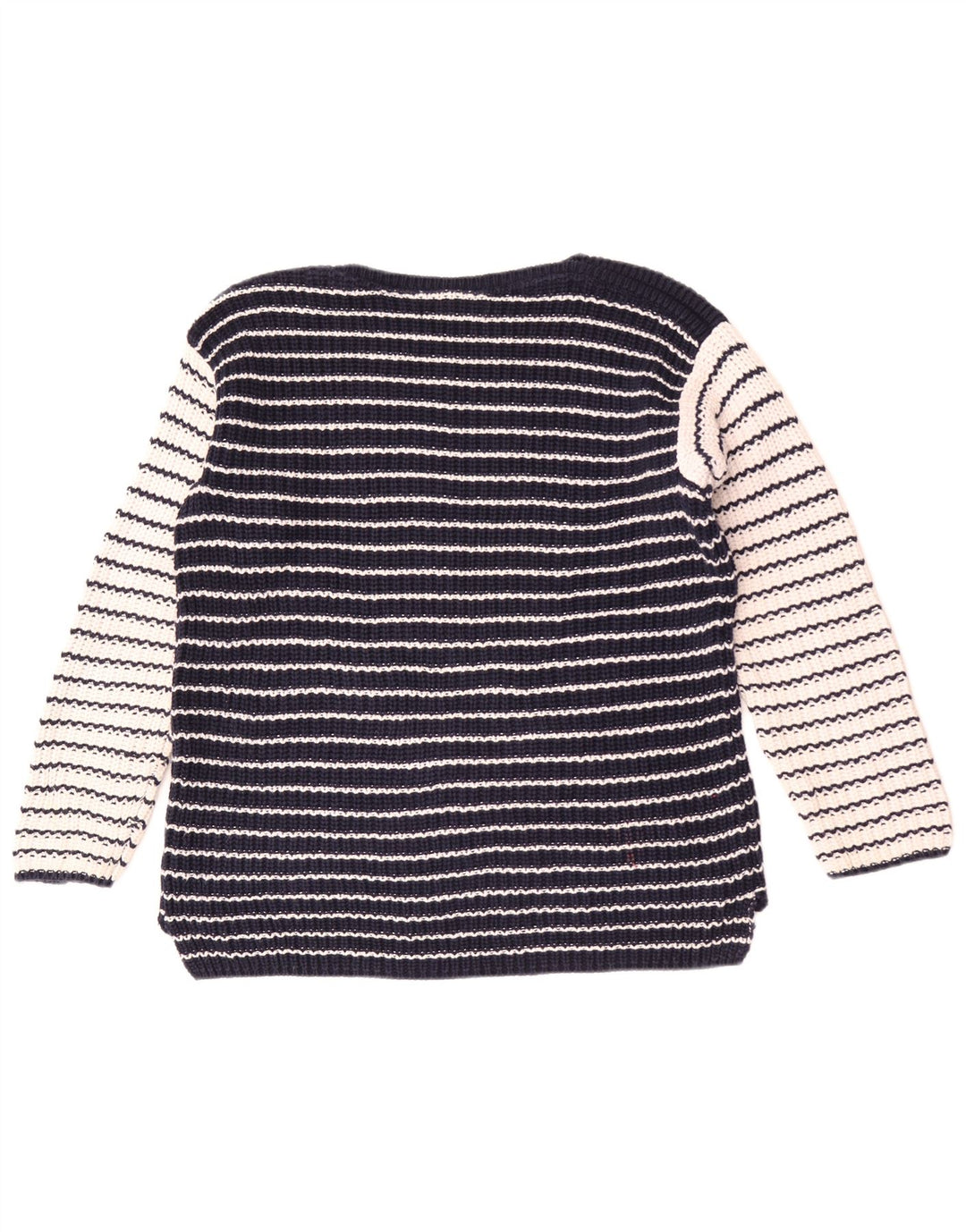 Marks & Spencer Damski sweter z dekoltem w łódkę, UK 14, średni granatowy