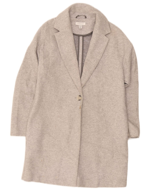 Topshop damski płaszcz oversize UK 8, mały, szary, poliester