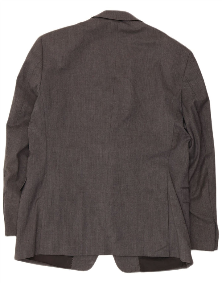 Męska marynarka zapinana na 2 guziki Tommy Hilfiger UK 42 XL Szara wełna