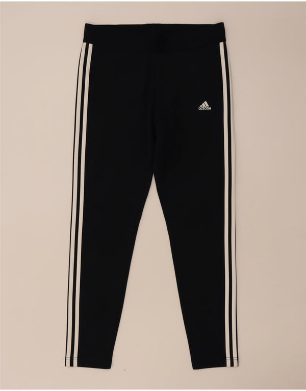 Legginsy damskie Adidas UK 16/18, duże, granatowe, bawełniane