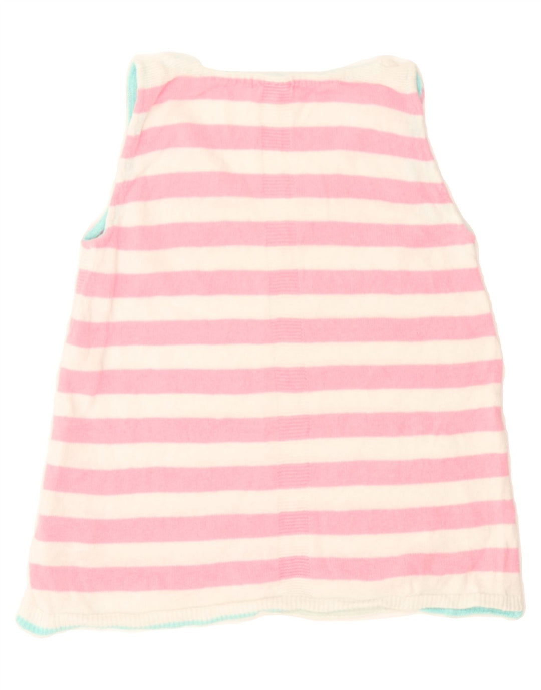 WHITE STUFF Womens Vest Tank Top UK 8 Small Pink Striped Cotton Vintage White Stuff and Second-Hand White Stuff from Messina Hembry 