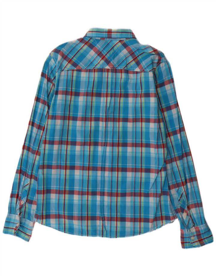 Koszula męska Tommy Hilfiger, duża, niebieska, bawełniana krata