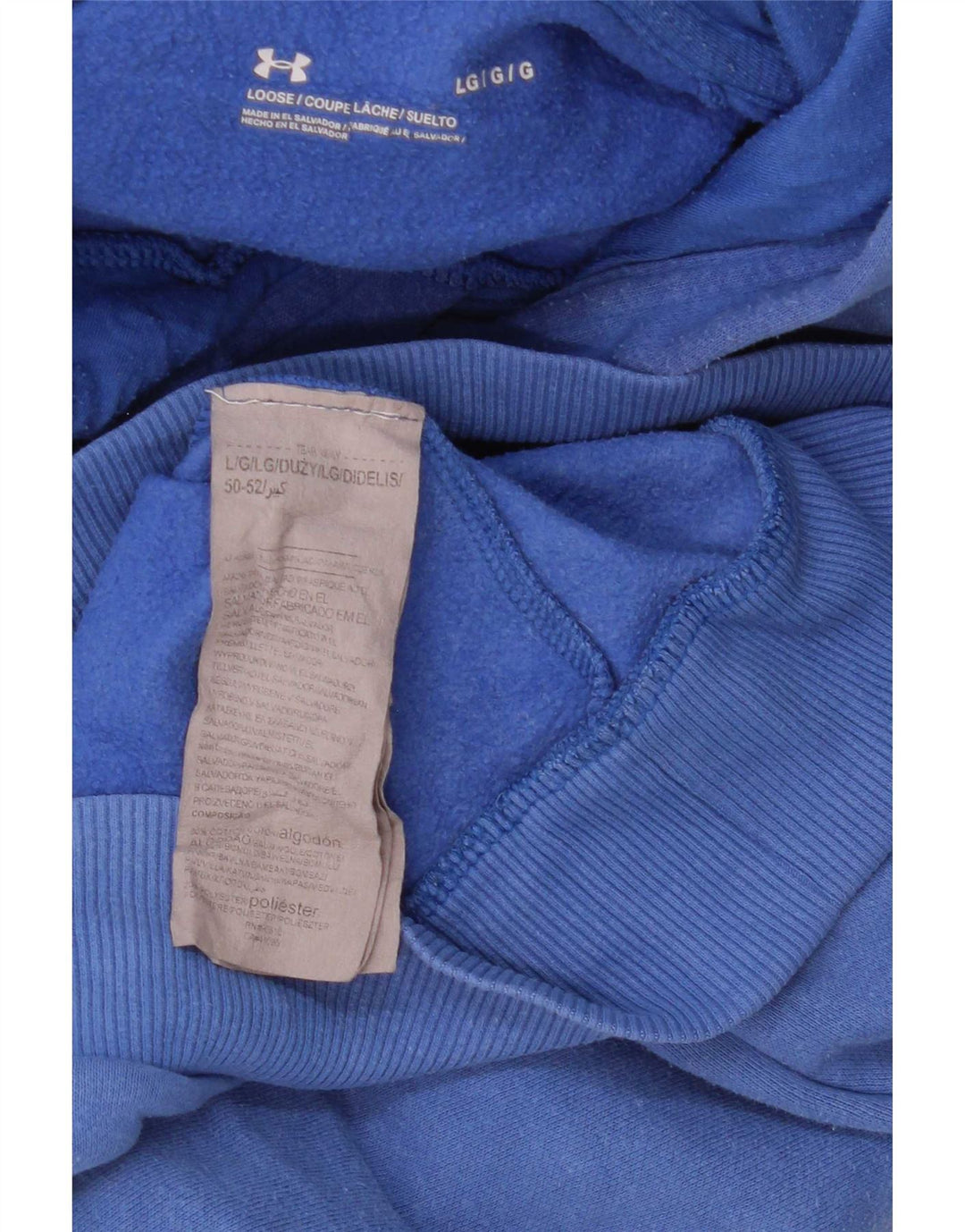 Męski sweter z kapturem Under Armour, duży, niebieski, bawełniany