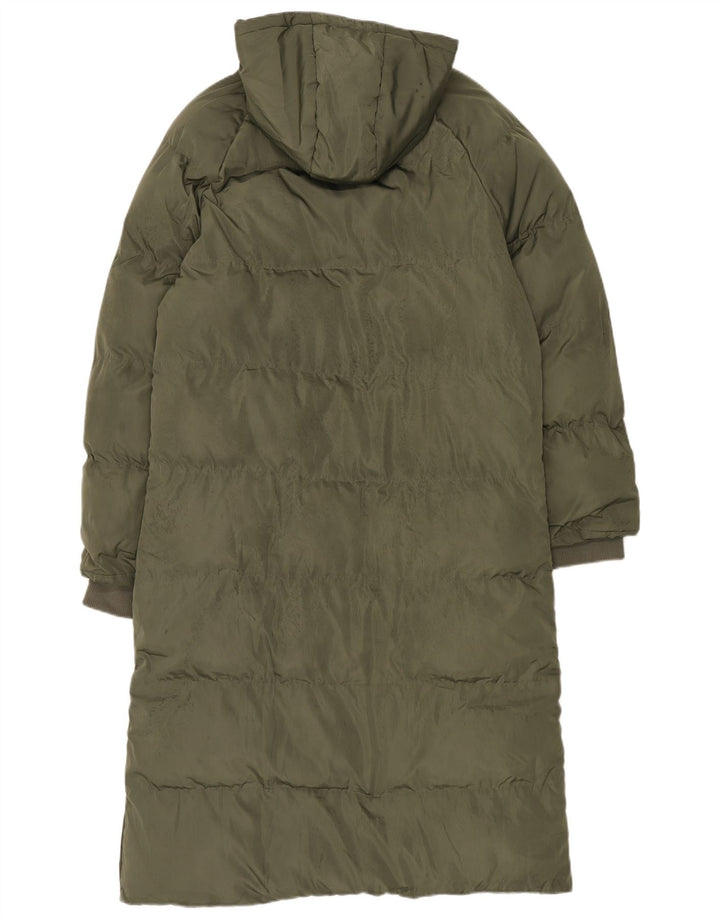 Damski płaszcz z kapturem i podszewką Bench, duży, UK 16, duży, khaki, poliester