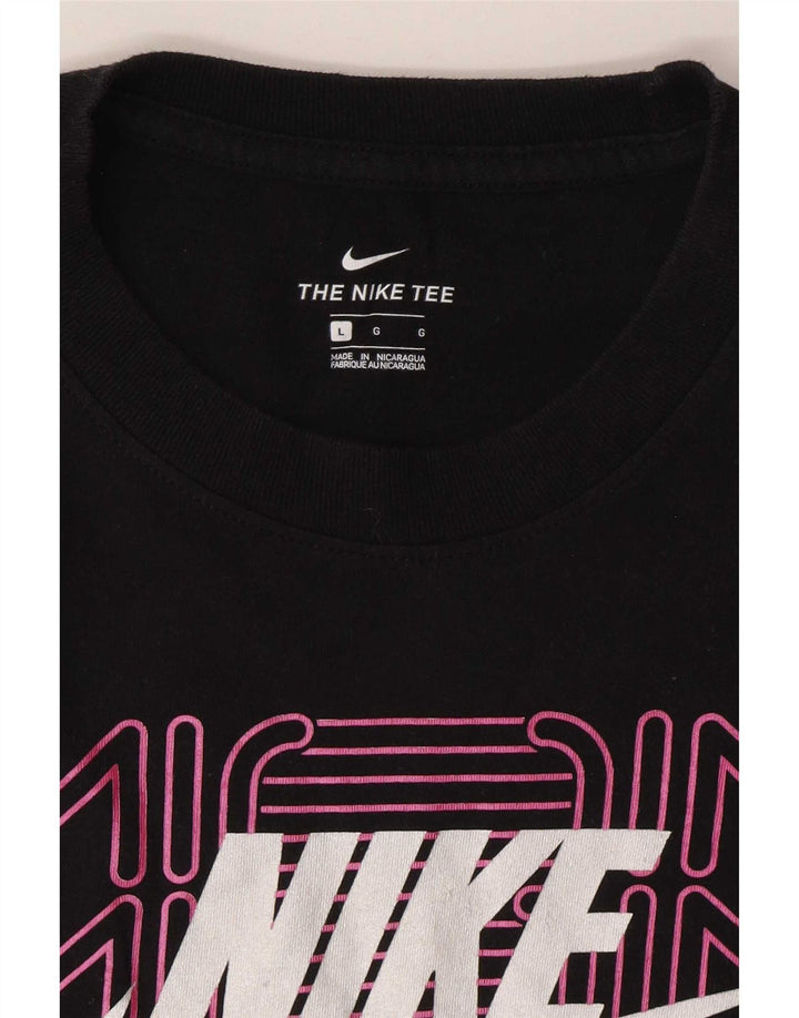 Chłopięcy T-shirt z grafiką Nike na 12-13 lat, duży, czarny