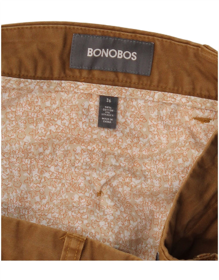 BONOBOS Męskie spodenki Chino W36 Duże Beżowe Bawełniane