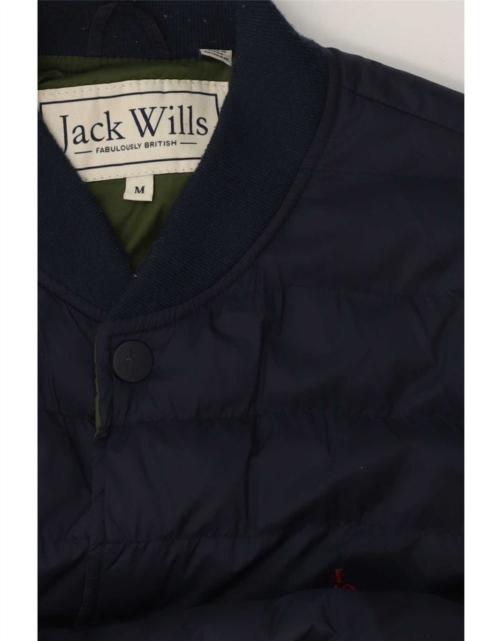 Męska wyściełana kurtka bomber Jack Wills UK 38, średni granat