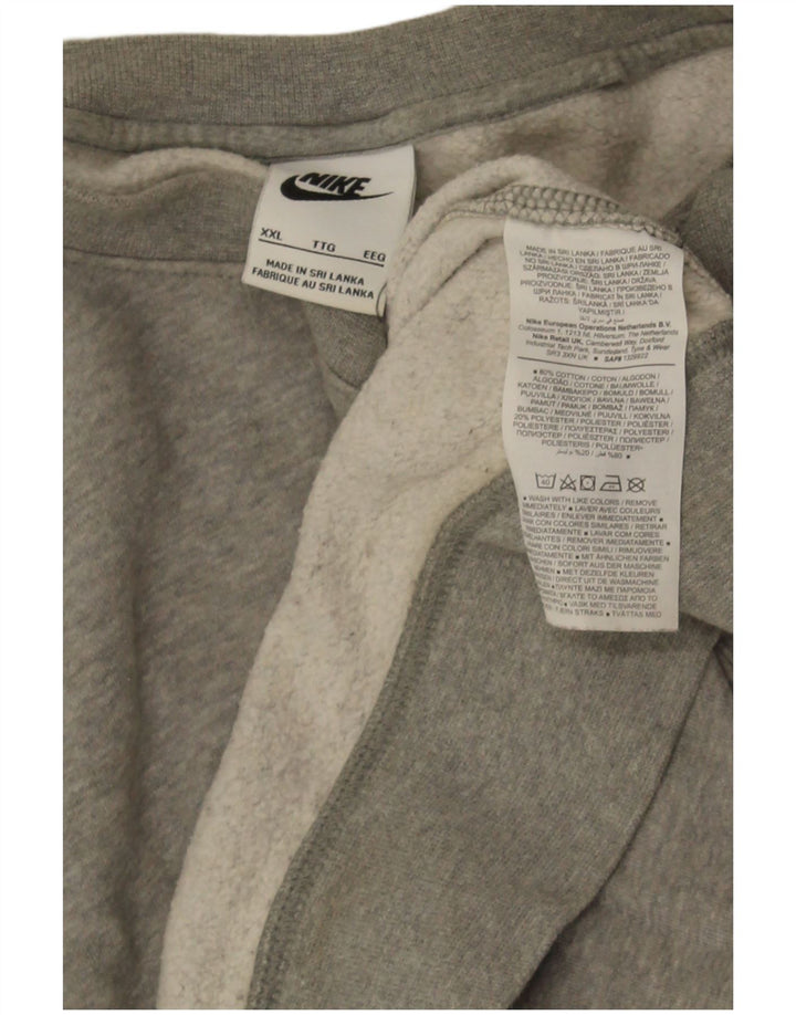Męska bluza dresowa Nike 2XL Szara, nakrapiana bawełna