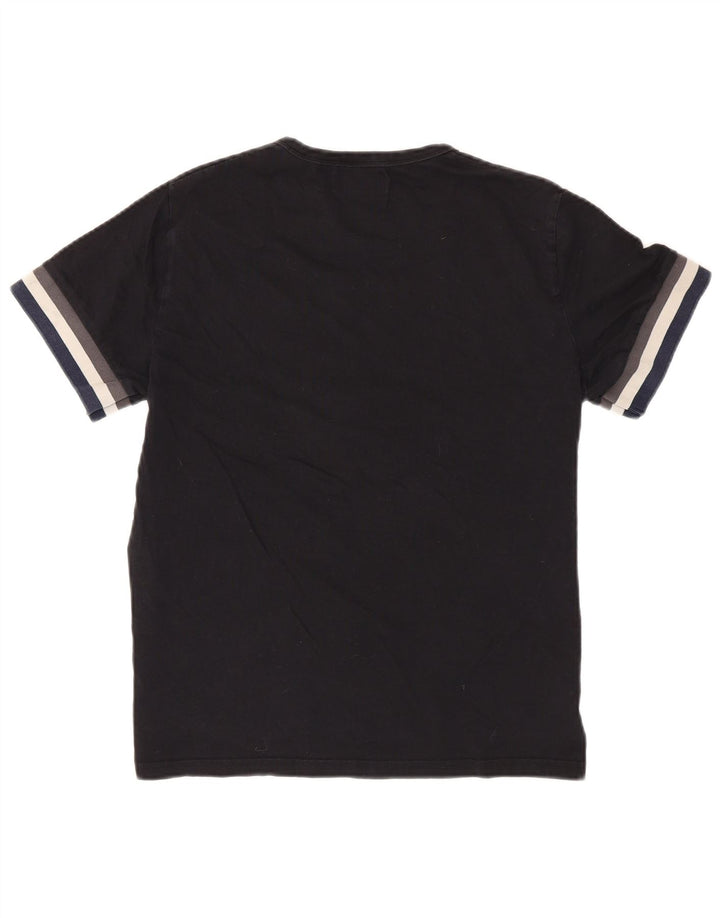 T-shirt męski Fred Perry, bawełniany, średniej wielkości, w kolorze czarnym