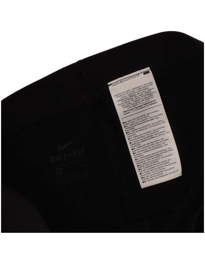 Damskie legginsy Nike Dri Fit Graphic UK 12, średnie czarne geometryczne