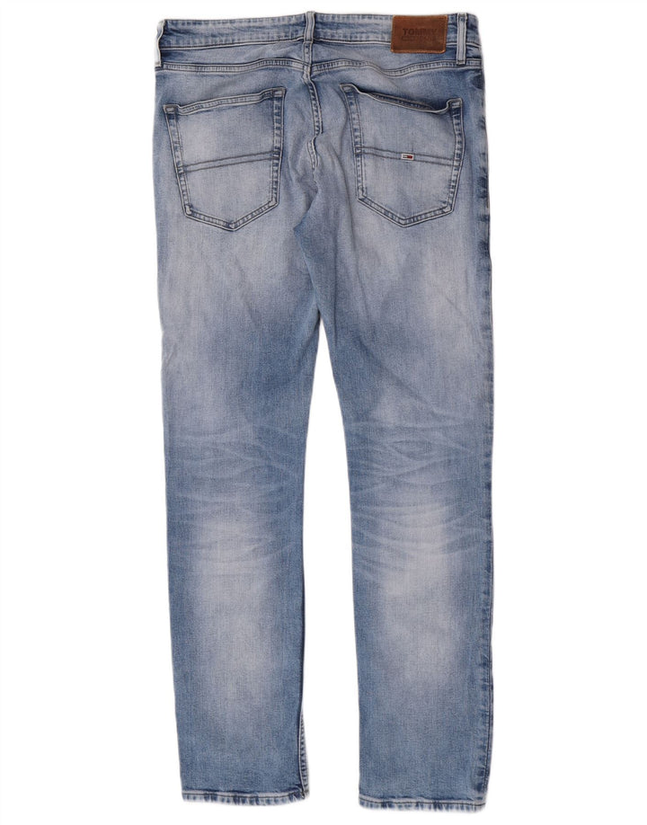 Męskie jeansy slim fit Tommy Hilfiger W34 L32 Niebieskie bawełniane