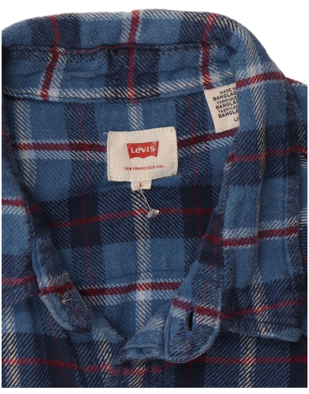 Męska koszula flanelowa Levi's w dużą niebieską kratkę