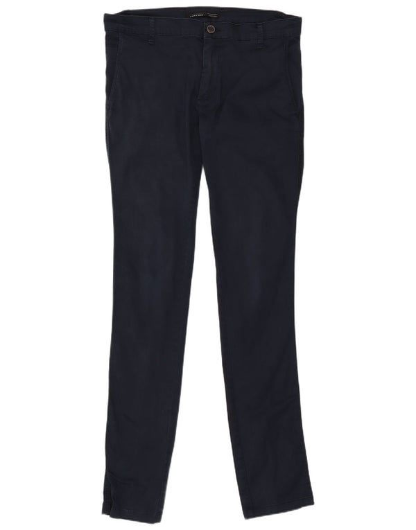 Spodnie męskie Zara Skinny Chino EU 38 Small W30 L32 Granatowe