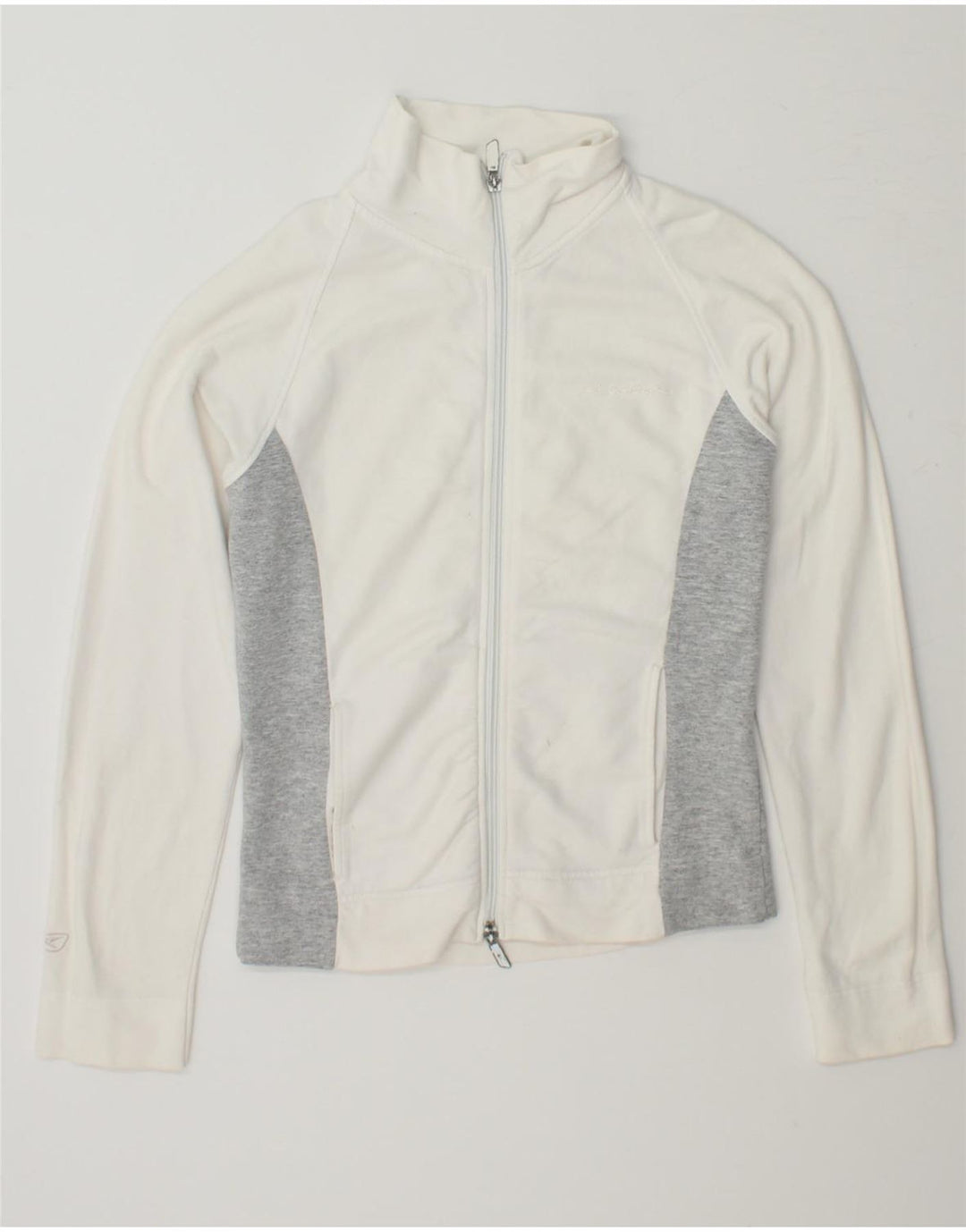 REEBOK Womens Tracksuit Top Jacket UK 12 Medium White Colourblock Vintage Reebok and Second-Hand Reebok from Messina Hembry 