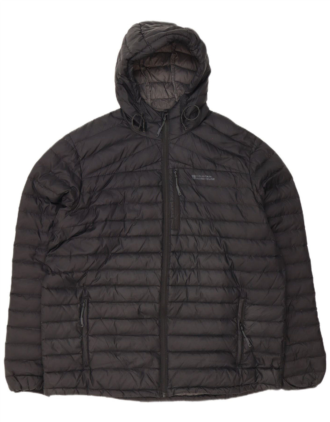 MOUNTAIN WAREHOUSE Męska ocieplana kurtka z kapturem UK 42 XL, czarny poliester