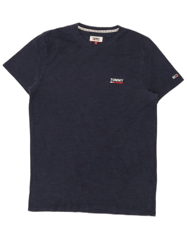 T-shirt męski TOMMY HILFIGER Top średni granatowy Lyocell