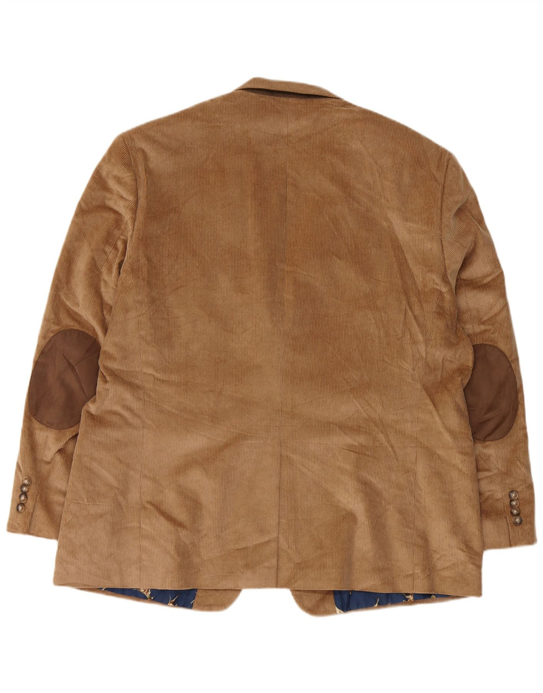 CHAPS Męska sztruksowa marynarka zapinana na 2 guziki UK 48 4XL Brązowa bawełna