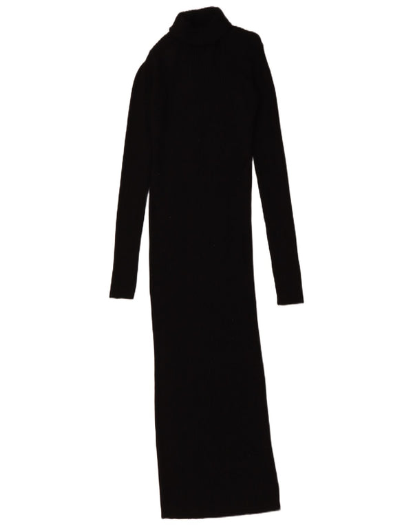 Sukienka damska Zara Maxi Jumper Dress UK 8 Small Black