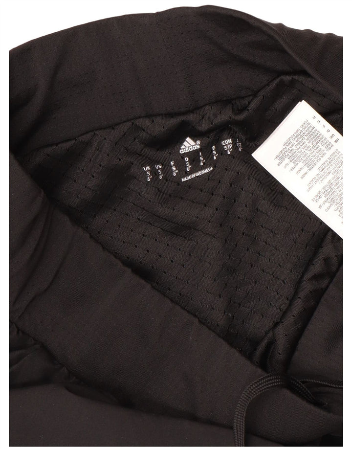 Damskie spodenki sportowe Adidas UK 10, małe, czarne, poliestrowe