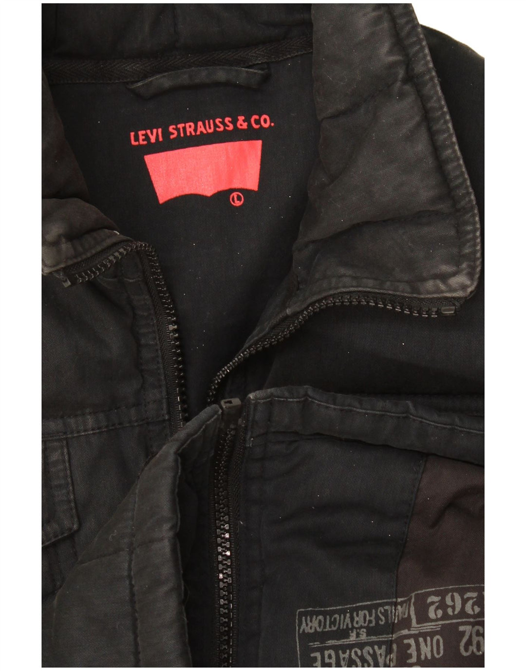 Kurtka damska Levi's Crop Utility UK 16, duża czarna