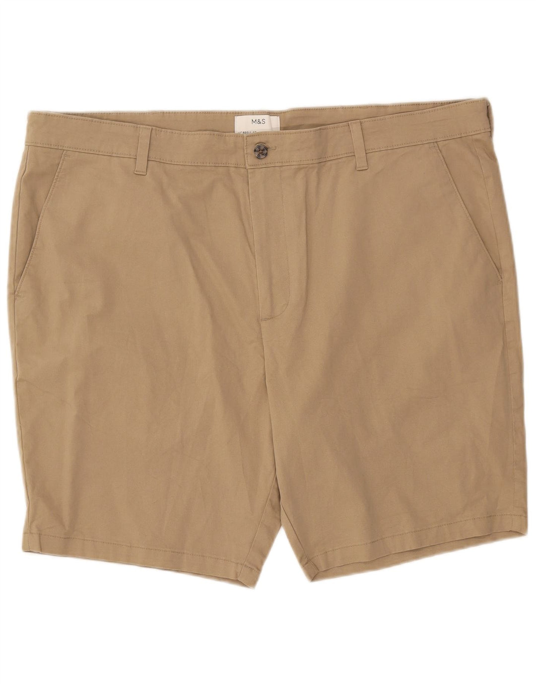 Marks & Spencer Męskie spodenki Chino W44 2XL Beżowa bawełna