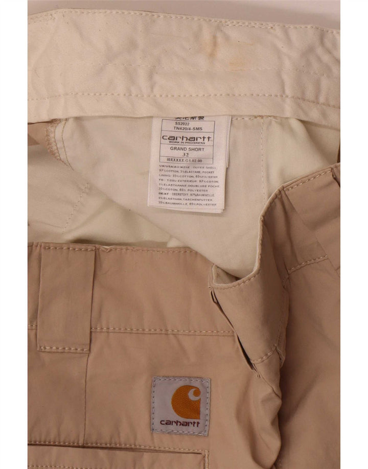 Męskie spodenki chino Carhartt W32 średniej beżowej bawełny