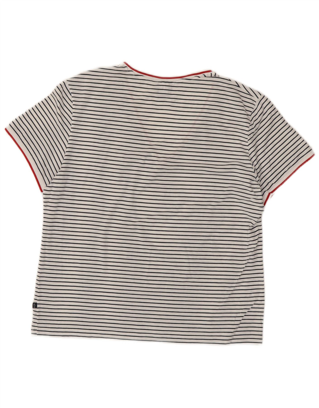 T-shirt damski PAUL & SHARK Top UK 18 XL, bawełniany w białe paski