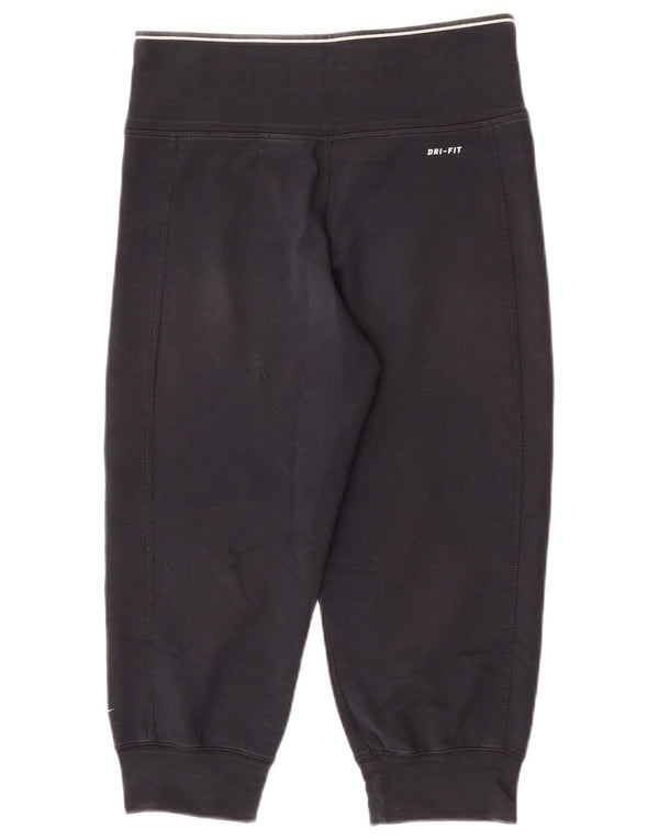 Damskie spodnie dresowe Nike Dri Fit Capri Joggers UK 4/6 XS Czarna bawełna